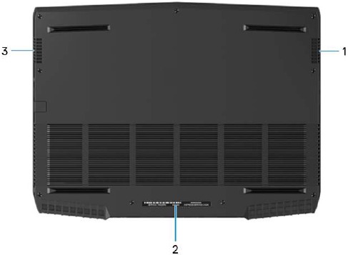 Alienware - m15 - Overzicht - Deel 6 - Onderkant Overzicht - Deel 6 - Onderkant
