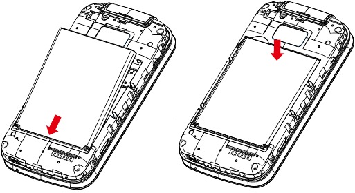 TCL - FLIP - Uw apparaat instellen - Batterij plaatsen Uw apparaat instellen - Batterij plaatsen