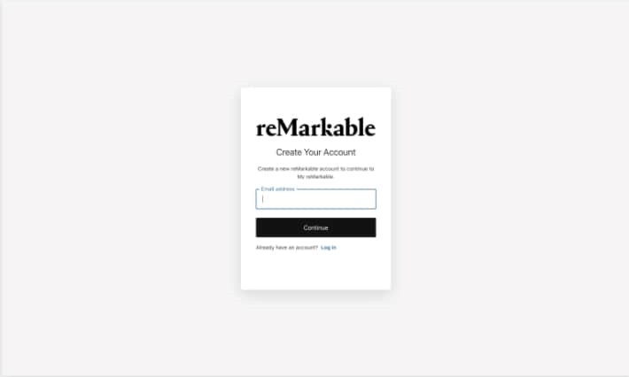 reMarkable - Paper Pro RM02A - Verbinden met je account - Stap 1 Verbinden met je account - Stap 1