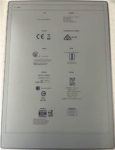 reMarkable - Paper Pro RM02A - Veiligheidsinformatie voor RM02A - E-label - Stap 4 Veiligheidsinformatie voor RM02A - E-label - Stap 4