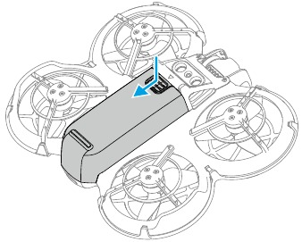 dji - NEO - De batterij plaatsen en verwijderen - Stap 2 De batterij plaatsen en verwijderen - Stap 2