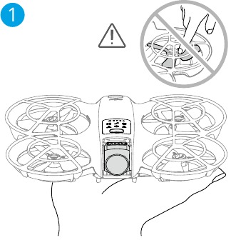 dji - NEO - Handpalmstart/-landing en Smart Snaps - Stap 1 Handpalmstart/-landing en Smart Snaps - Stap 1