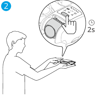 dji - NEO - Handpalmstart/-landing en Smart Snaps - Stap 2 Handpalmstart/-landing en Smart Snaps - Stap 2