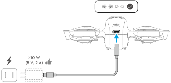 dji - NEO - Voor het eerst gebruiken - DJI Neo voorbereiden - Stap 2 Voor het eerst gebruiken - DJI Neo voorbereiden - Stap 2