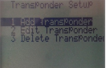Satlink - WS-6933 - Transponderinstelling Transponderinstelling