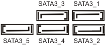 Seriële ATA3-connectoren