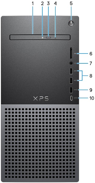 Dell - XPS 8950 - Overzicht - Deel 1 - Voorkant Overzicht - Deel 1 - Voorkant