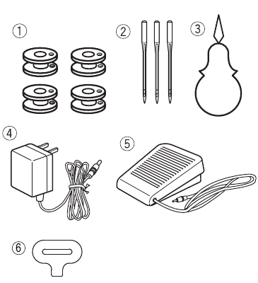 Singer - M1000 - Standaard accessoires Standaard accessoires