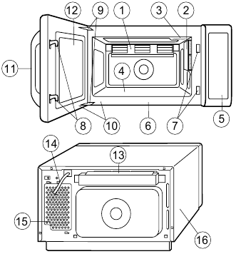 Sharp - R-21LCF - OVEN DIAGRAM - OVEN OVEN DIAGRAM - OVEN