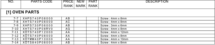 Sharp - R-21LCF - OVENONDERDELEN - Onderdeel 3 OVENONDERDELEN - Onderdeel 3