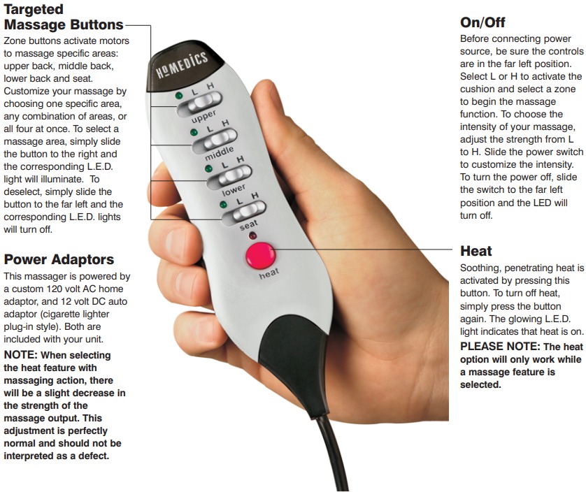 HoMedics - BK-10MH - Productoverzicht en gebruiksinstructies - Deel 1 Productoverzicht en gebruiksinstructies - Deel 1