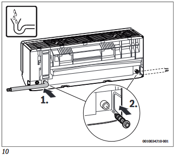 Bosch - Climate 5000i - De binnenunit installeren - Stap 5 De binnenunit installeren - Stap 5