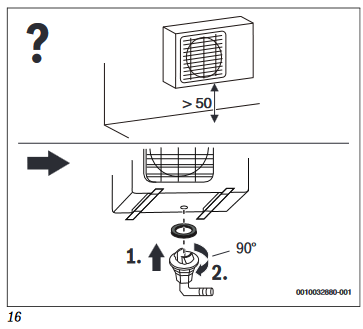 Bosch - Climate 5000i - De buitenunit installeren - Stap 1 De buitenunit installeren - Stap 1