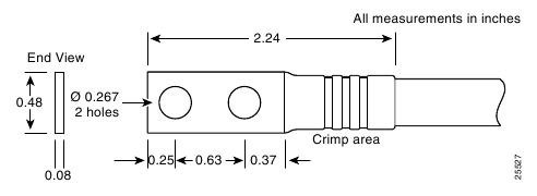 Cisco - ASR 1006 - Kabelschoen DC-ingangsvermogen router Kabelschoen DC-ingangsvermogen router