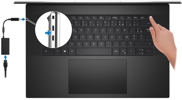 Dell - XPS 17 9720 - Uw XPS 17 9720 instellen Uw XPS 17 9720 instellen