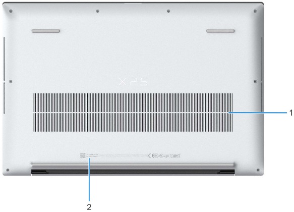 Dell - XPS 17 9720 - Aanzichten - Onderkant Aanzichten - Onderkant