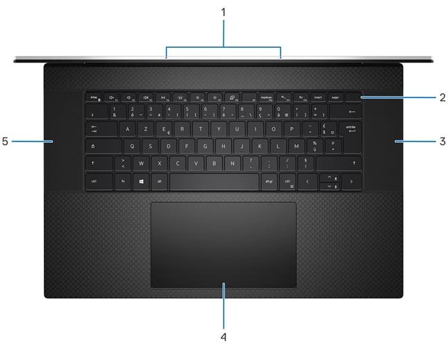 Dell - XPS 17 9720 - Aanzichten - Bovenkant Aanzichten - Bovenkant