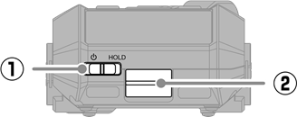ZOOM - H6essential - Functies van onderdelen - Voorkant Functies van onderdelen - Voorkant