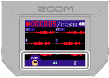 ZOOM - H6essential - Opname - Het opnamescherm gebruiken Opname - Het opnamescherm gebruiken