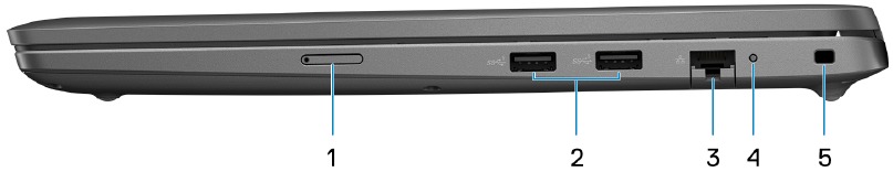 Dell - Latitude 3540 - Overzicht - Deel 1 - Rechterkant Overzicht - Deel 1 - Rechterkant