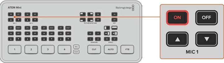 Blackmagic Design - ATEM Mini - Een microfoon aansluiten - Stap 2 Een microfoon aansluiten - Stap 2