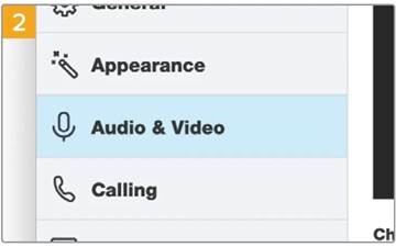 Blackmagic Design - ATEM Mini - De webcam instellen op Skype - Stap 2 De webcam instellen op Skype - Stap 2