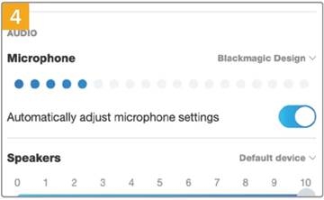 Blackmagic Design - ATEM Mini - De webcam instellen op Skype - Stap 4 De webcam instellen op Skype - Stap 4