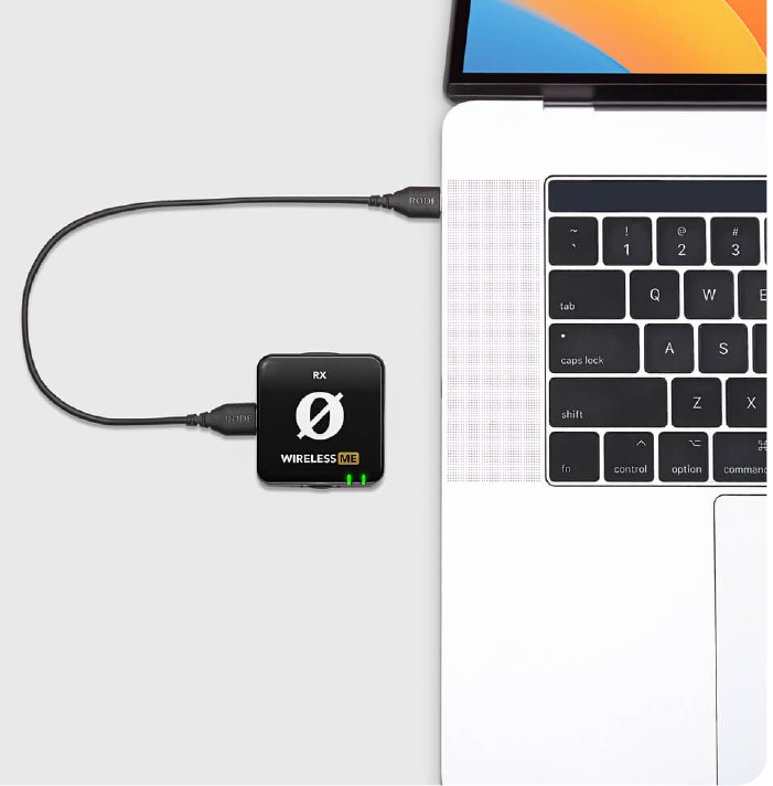 RODE - WIRELESS ME - Aansluiten op een computer Aansluiten op een computer