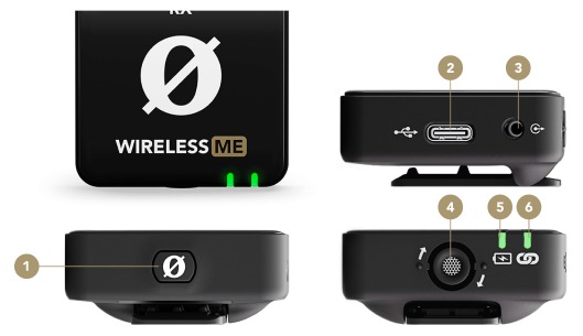 RODE - WIRELESS ME - Functies - Ontvanger (RX) Functies - Ontvanger (RX)