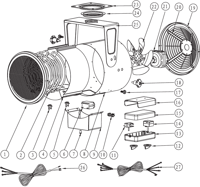 Mr Heater - MH530FAET - Onderdelenoverzicht - Deel 1 - MH530FAERT Onderdelenoverzicht - Deel 1 - MH530FAERT