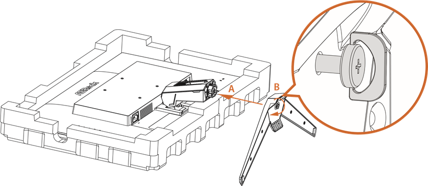 ASROCK - PHANTOM GAMING - DE BASIS BEVESTIGEN & DE SCHROEF AANDRAAIEN DE BASIS BEVESTIGEN & DE SCHROEF AANDRAAIEN