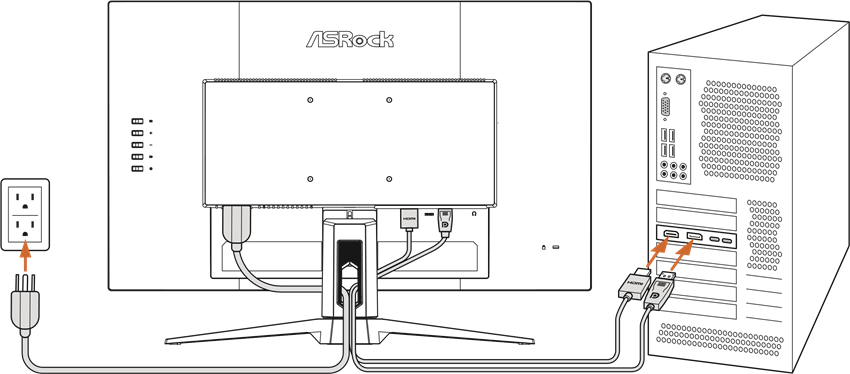 ASROCK - PHANTOM GAMING - DE MONITOR AANSLUITEN OP EEN PC DE MONITOR AANSLUITEN OP EEN PC