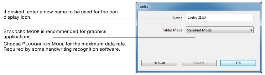 Wacom - Cintiq - DE TABLETMODUS WIJZIGEN DE TABLETMODUS WIJZIGEN