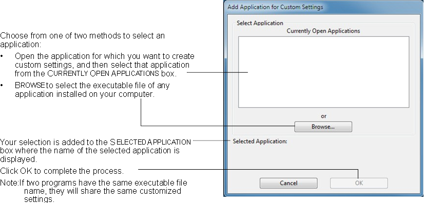 Wacom - Cintiq - EEN TOEPASSINGSGEBONDEN INSTELLING MAKEN EEN TOEPASSINGSGEBONDEN INSTELLING MAKEN