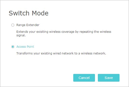 TP-Link - TL-WA860RE - De extender instellen als een access point - Stap 1 De extender instellen als een access point - Stap 1