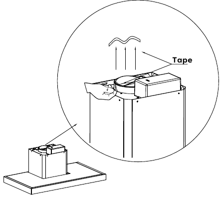CIARRA - CBCS6102 - De kap installeren (afzuiging) - Stap 9 De kap installeren (afzuiging) - Stap 9
