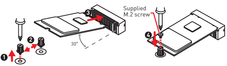 MSI - H310M GAMING PLUS - M2_1: M.2 Slot (Key M) M2_1: M.2-sleuf (Key M)