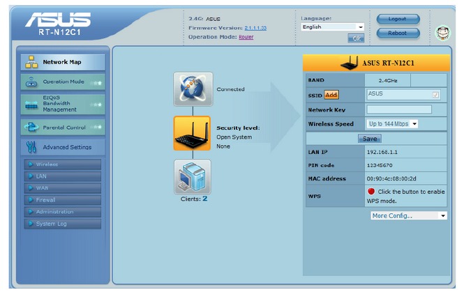 Asus - RT-N12 C1 - De AP-modus instellen - Stap 4 De AP-modus instellen - Stap 4