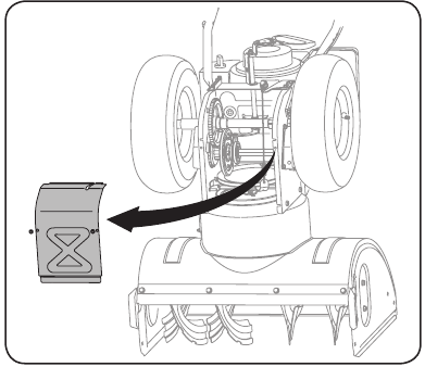Cub Cadet - 524 SWE - Service - Riem vervangen - Vijzelriem - Stap 3 Service - Riem vervangen - Vijzelriem - Stap 3