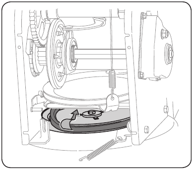 Cub Cadet - 524 SWE - Service - Riem vervangen - Vijzelriem - Stap 5 Service - Riem vervangen - Vijzelriem - Stap 5