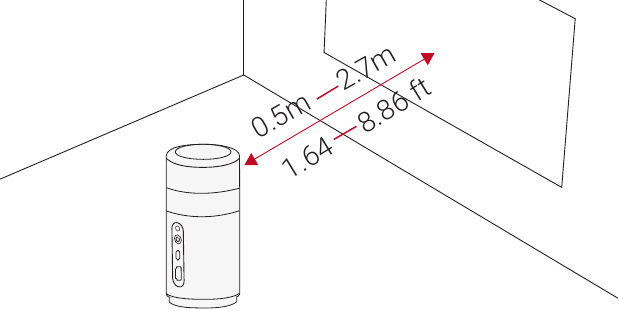 Nebula - Capsule Air - Aan de slag - Uw projector positioneren Aan de slag - Uw projector positioneren