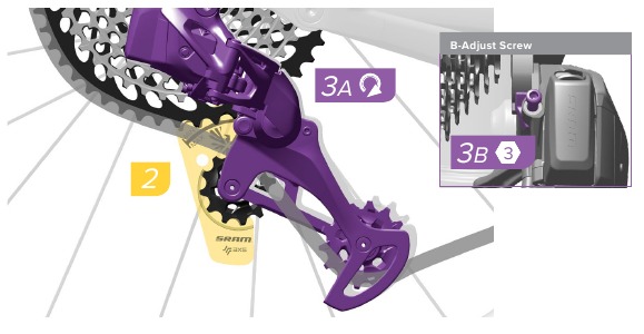 SRAM - Eagle AXS - Kettingopening aanpassen met een meter Kettingopening aanpassen met een meter