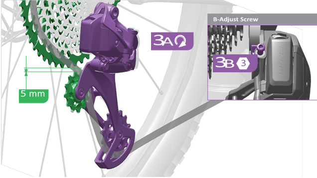 SRAM - Eagle AXS - Kettingafstand afstellen zonder meter Kettingafstand afstellen zonder meter