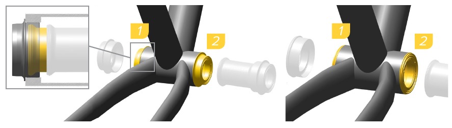 SRAM - Eagle AXS - DUB™-trapasinstallatie - Stap 3 DUB™-trapasinstallatie - Stap 3