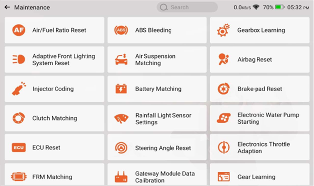 Thinkcar - THINKSCAN - Onderhoud Onderhoud
