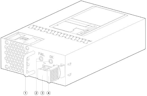 Cisco - Firepower 2130 - De gelijkstroomvoedingsmodule aansluiten - Stap 1 De gelijkstroomvoedingsmodule aansluiten - Stap 1