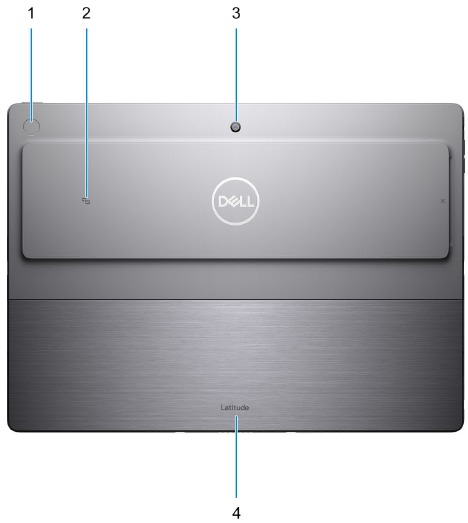 Dell - Latitude 7320 Detachable - Aanzichten van een product - Achteraanzicht Aanzichten van een product - Achteraanzicht