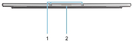 Dell - Latitude 7320 Detachable - Aanzichten van een product - Onderkant Aanzichten van een product - Onderkant