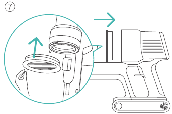 Honiture - S13 Pro - Het filter reinigen - Stap 2 Het filter reinigen - Stap 2