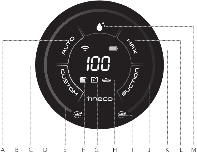 Tineco - FLOOR ONE STRETCH S6 Series - Digitaal display Digitaal display